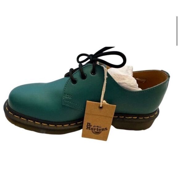 Dr. Martens 1461 Teal Leather Oxford Shoes Unisex Size 10 men’s - Picture 2 of 7